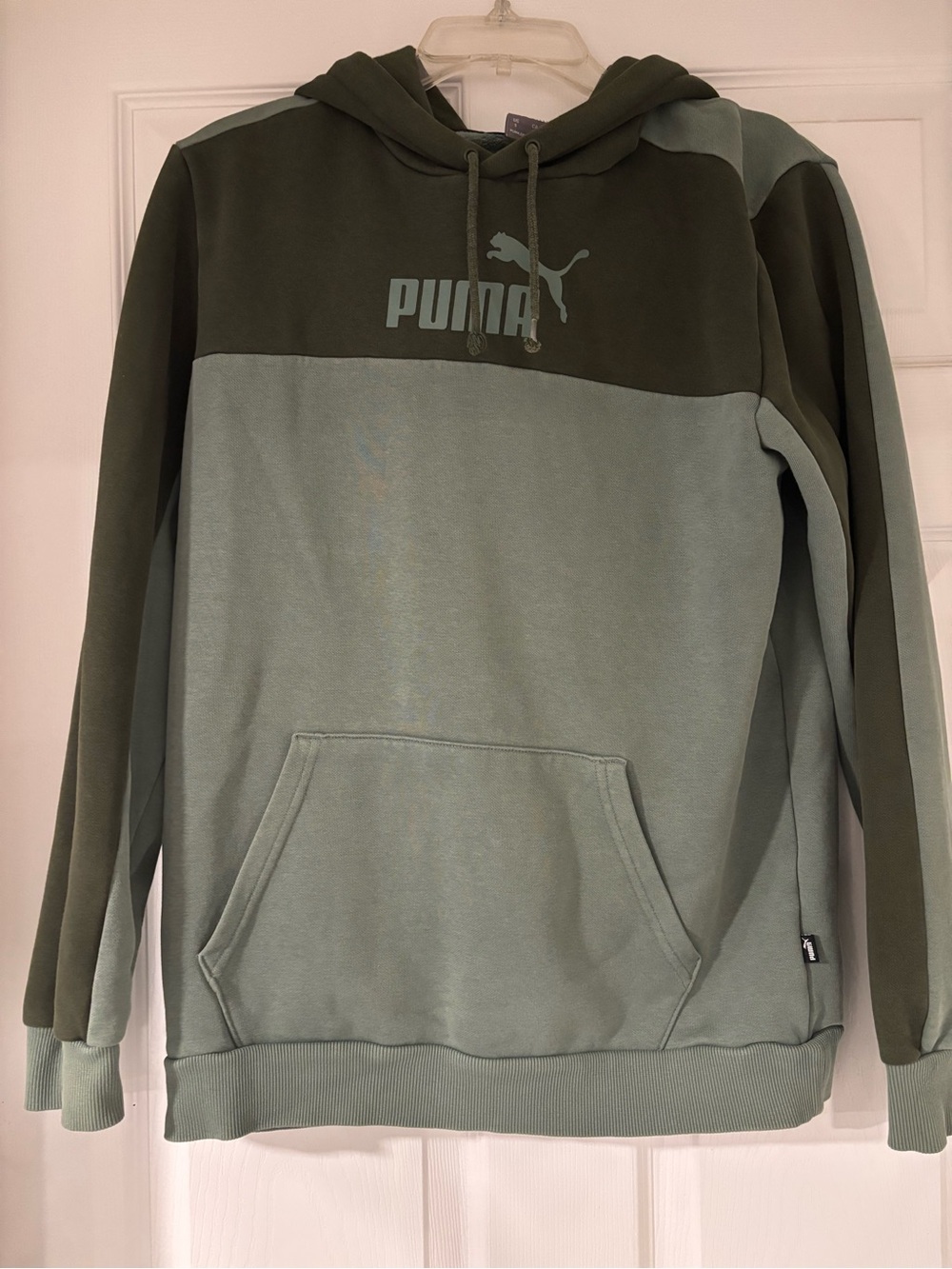 Puma Men's Two-Tone Olive & Sage Hoodie